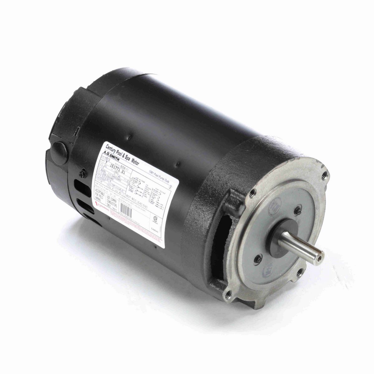 Pool Pump Motor, 1.0 HP, 3 Ph, 60 Hz, 208-230/460 V, 3600 RPM, L56C Frame, DP - H513