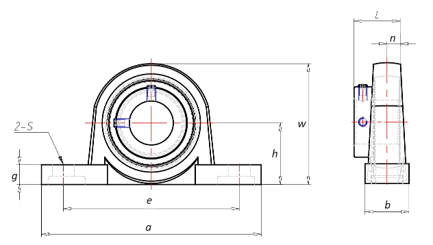Подшипниковый узел ASAHI type UP 000, UP 001 [502023]