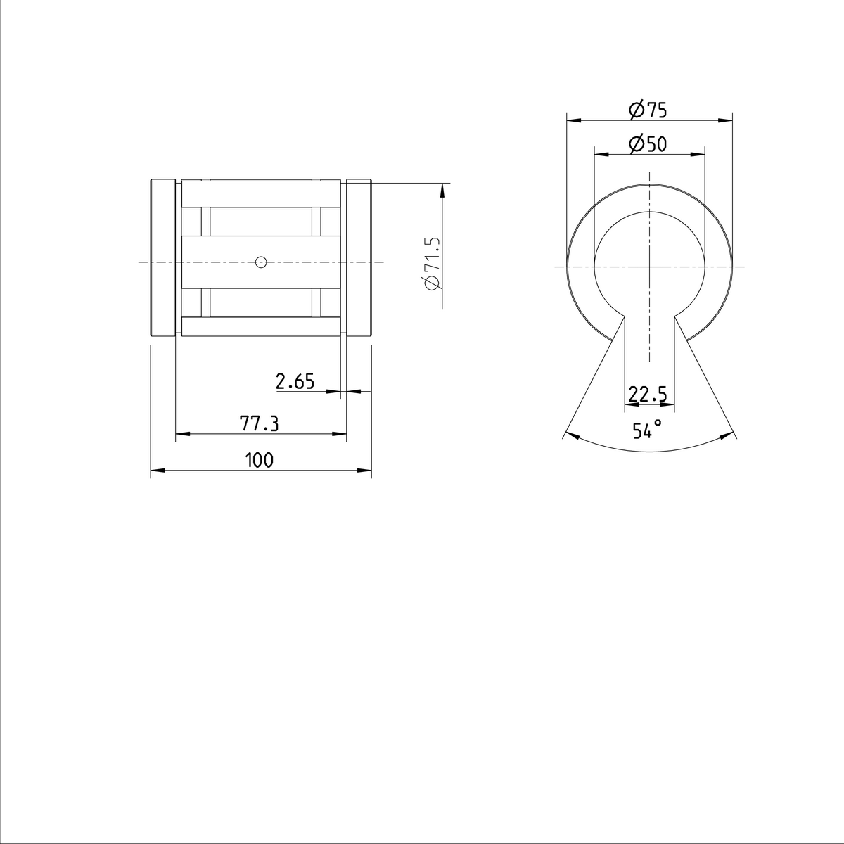 Суперлинейная втулка Bosch Rexroth KBB-O-50-VD [R067325045]