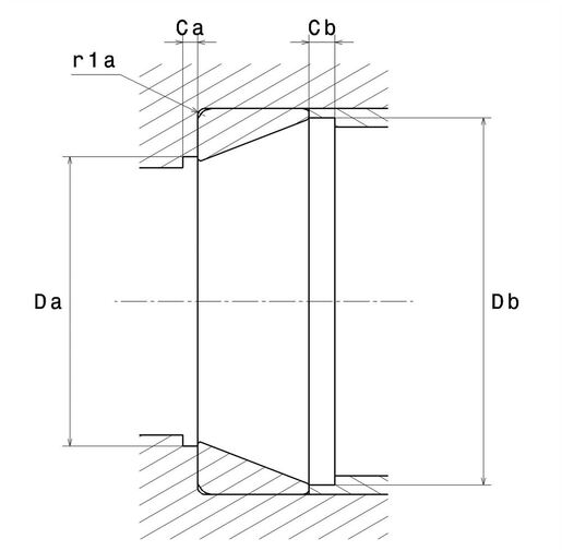 Однорядный конический роликоподшипник NTN 4T-382A