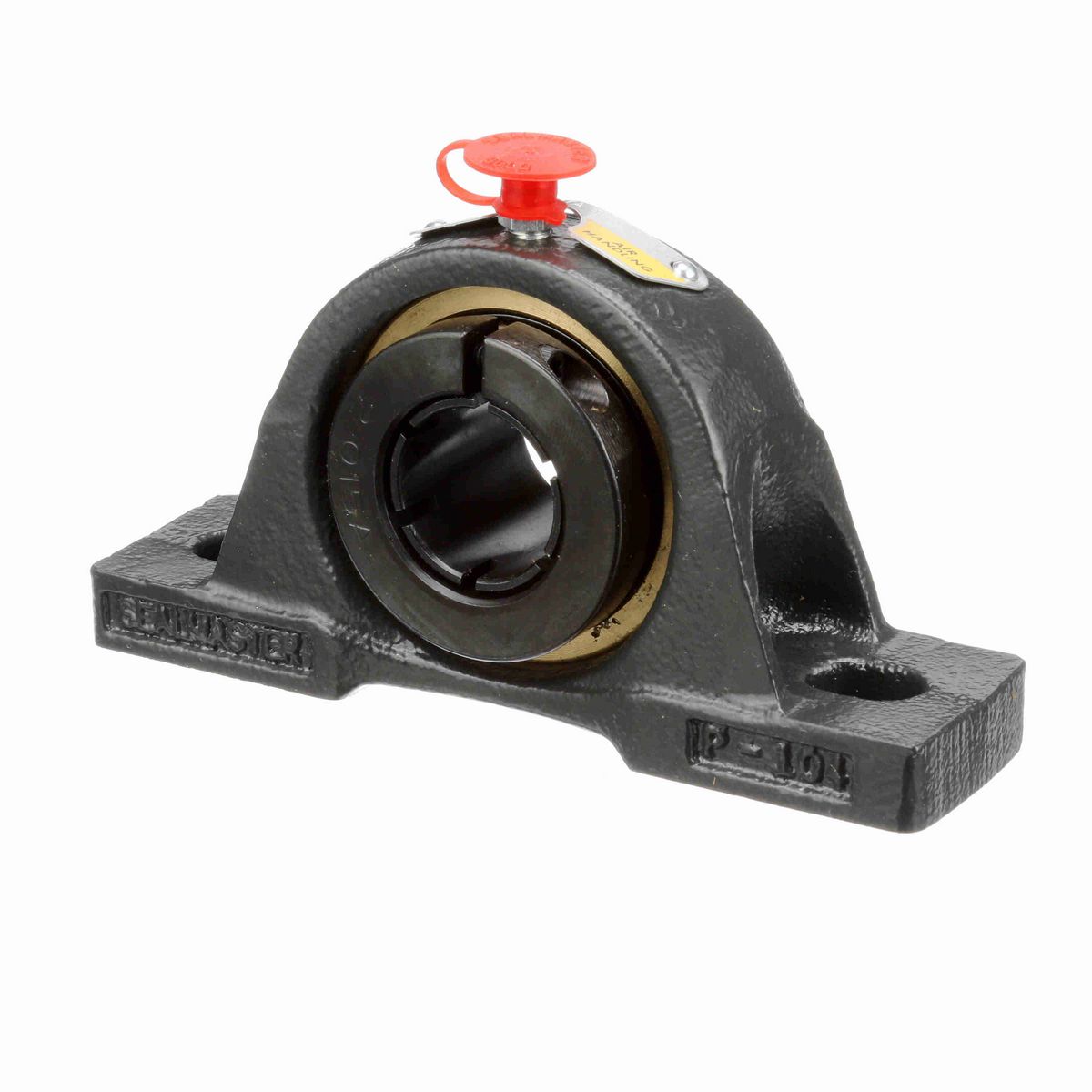 Sealmaster Mounted Cast Iron Two Bolt Pillow Block Ball Bearing - 52100 Bearing Steel, Black Oxided - Concentric Lock - ENP-16T