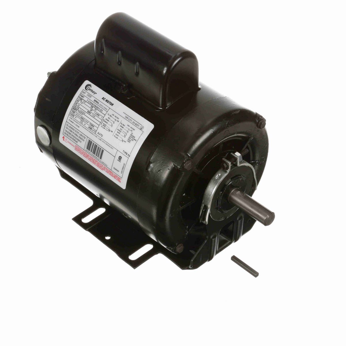 General Purpose Motor, 1/4 HP, 1 Ph, 60 Hz, 115/230 V, 1800 RPM, 56 Frame, ODP - C835
