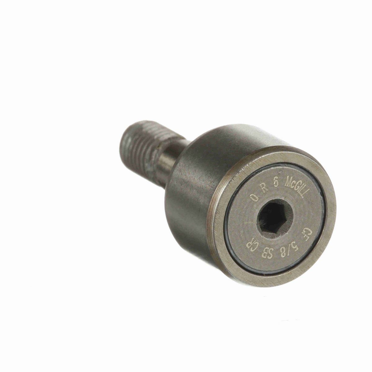 Опорный ролик с цапфой McGill CAMROL CF 5/8 SB CR, цилиндрический, из высокоуглеродистой нержавеющей стали, с уплотнением, с шестигранным отверстием