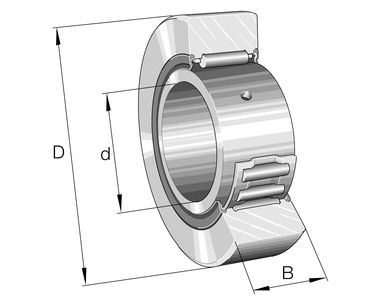 Опорный ролик INA NA22/6-2RSR (NA 22/6 PP, NA 22/6.2RS, NA22/6.2RS)