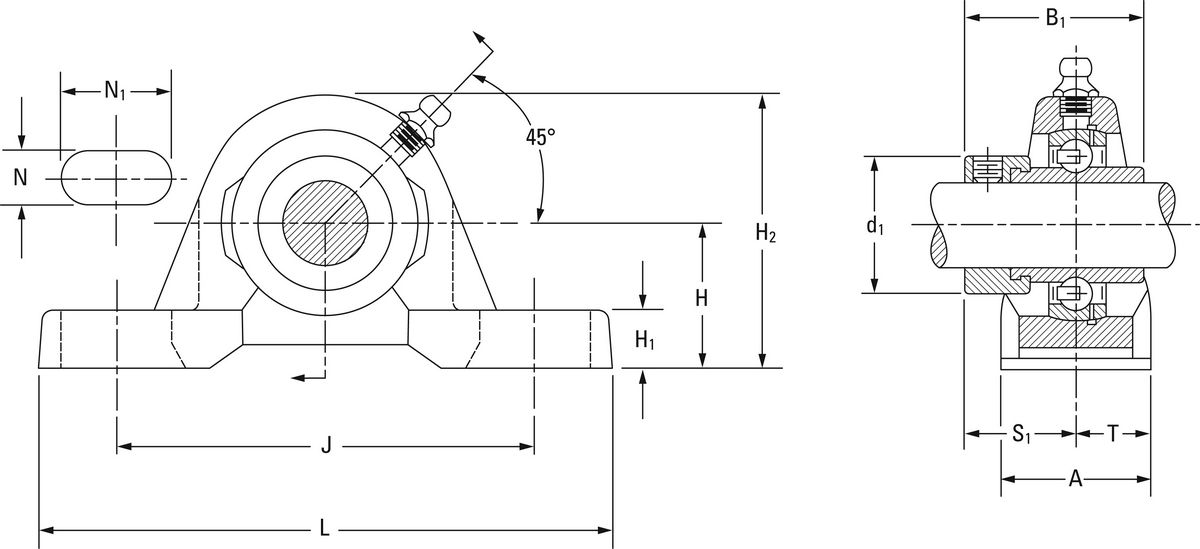 Подшипник Timken RAK 7/8
