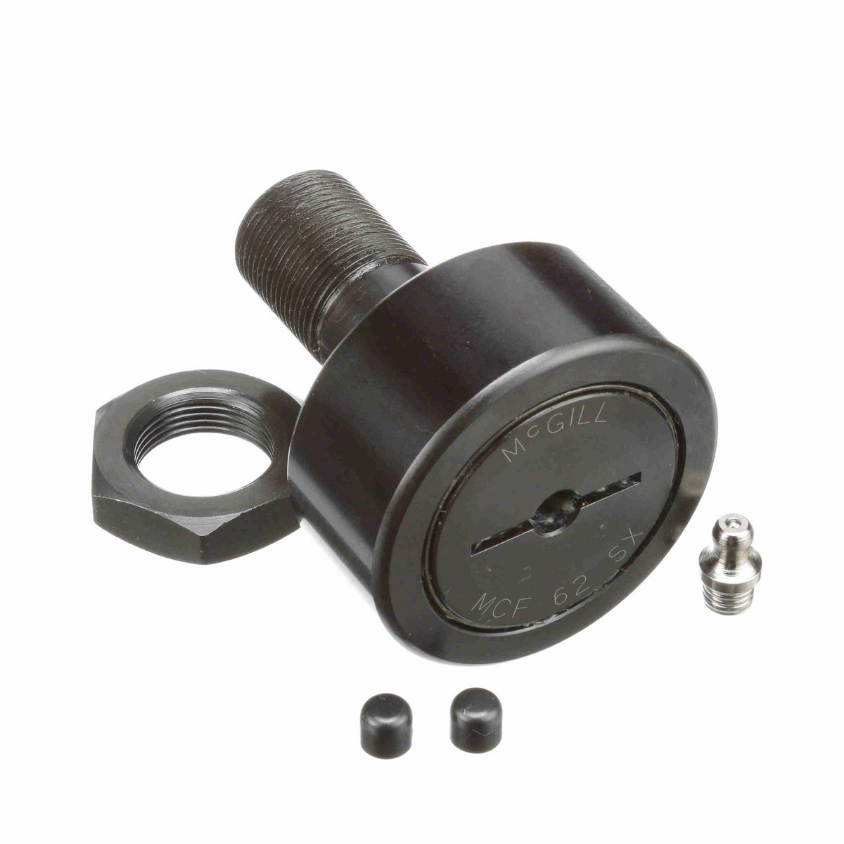 Опорный ролик с цапфой McGill CAMROL MCF 62 SX, цилиндрический, с уплотнением, со шлицем под отвёртку, метрический
