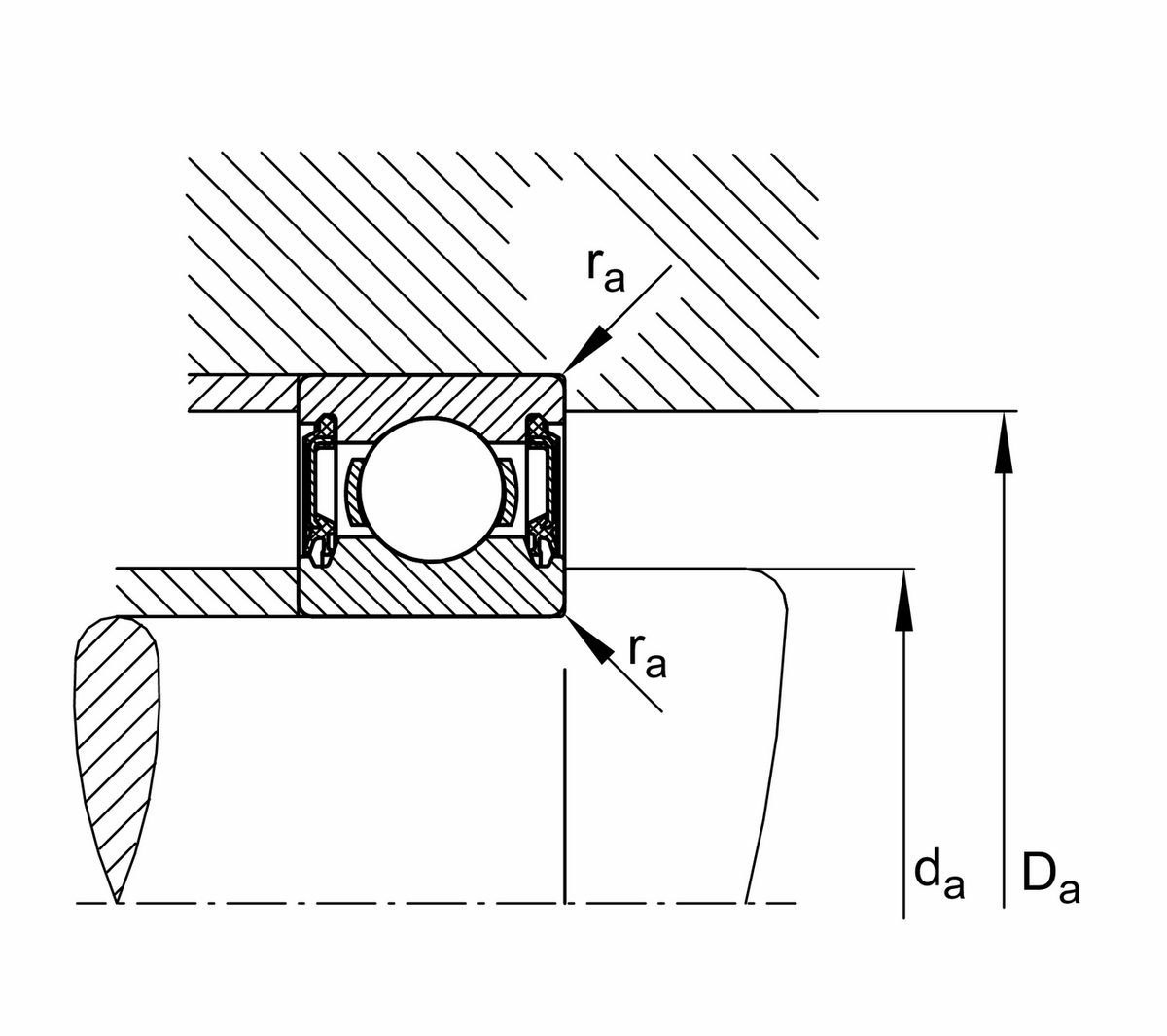 Радиальный шарикоподшипник FAG 6018-H-2RSR-SN-C3>N