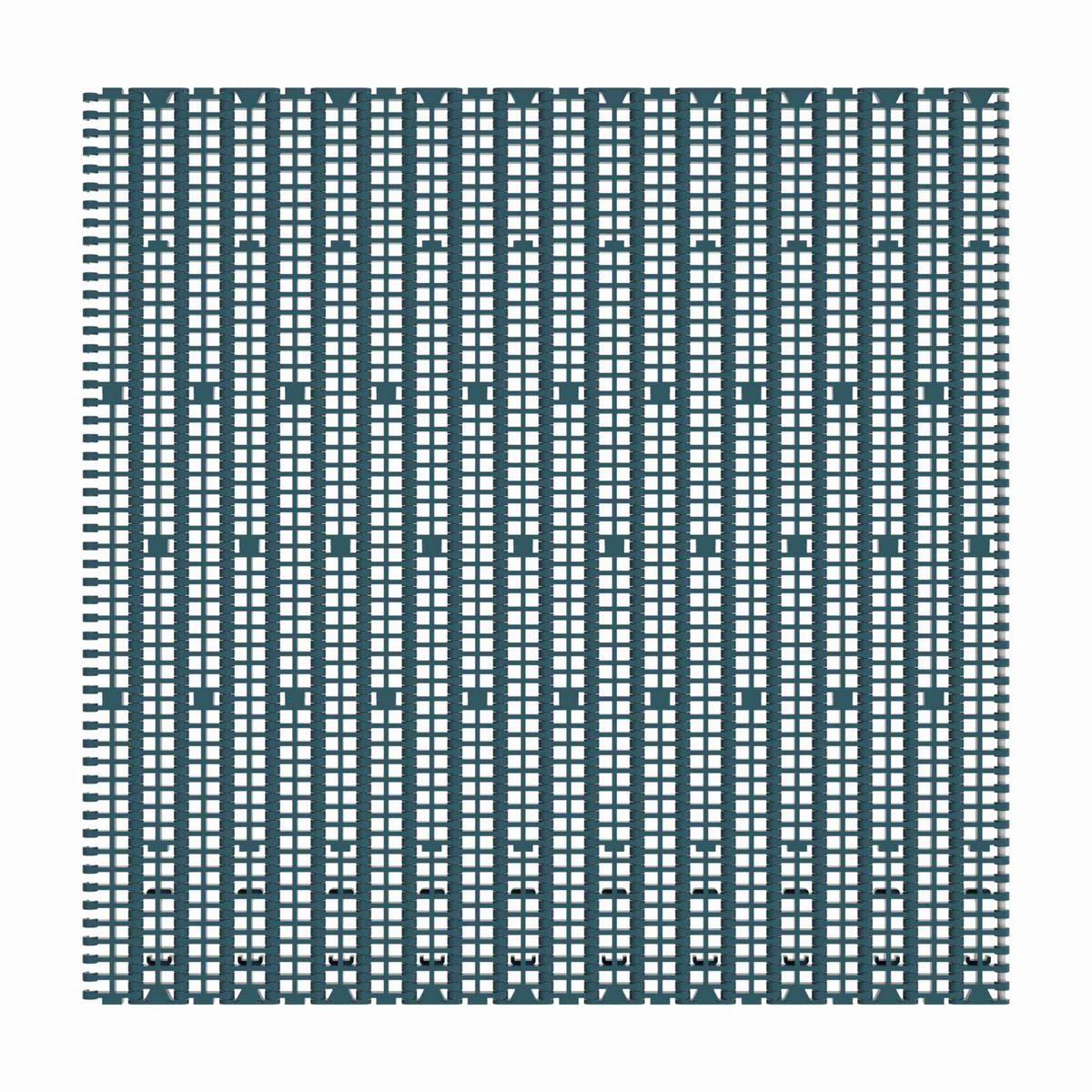 1000FG Straight Running Flush Grid, Material: Green Low Friction Acetal, Width: 170mm, Pitch: 1in - 874.43.11