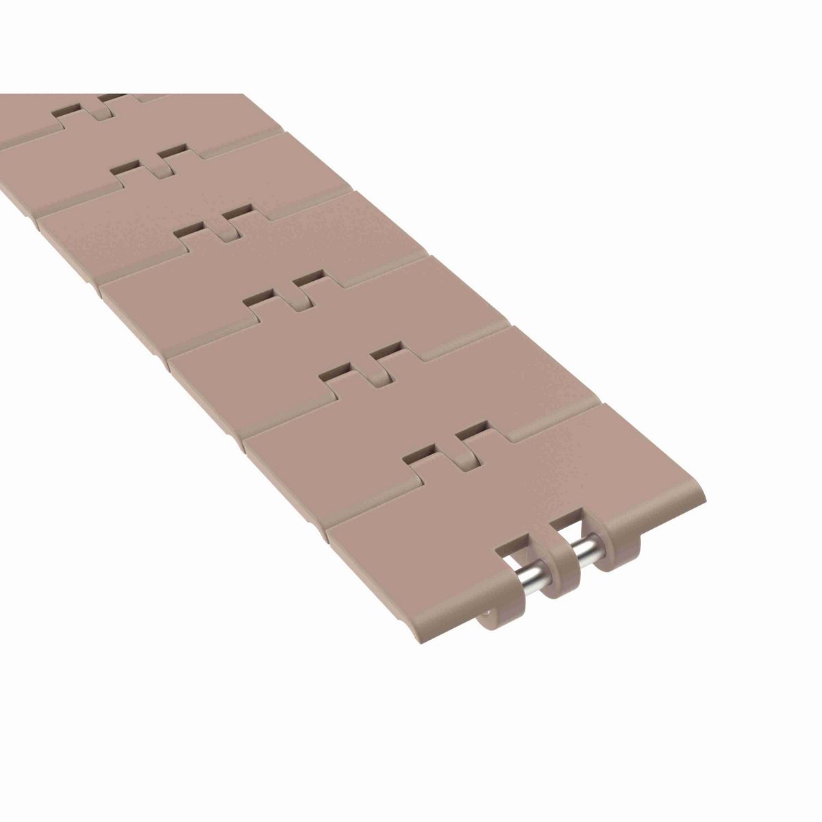 820 Straight Running Solid Top, Material: Tan Low Friction, Width: 3.25in, Pitch: 1.5in - LF820K3-1/4