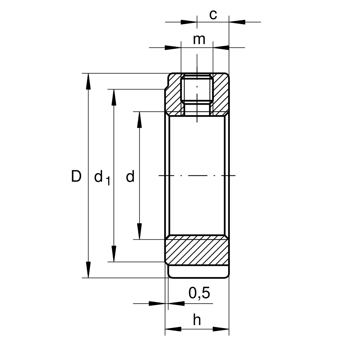 Прецизионная шлицевая гайка INA ZM08 (ZM 08)